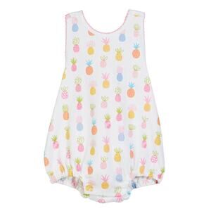 Kissy Kissy Baby Girls Pineapples Printed Bubble Ruffle Bodysuit Pima 9-12m